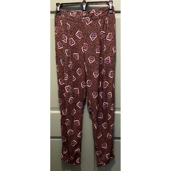 H & M Women's Multicolor Printed Elastic Waist Bohemian Pull On Pants Size 12 - Picture 1 of 7